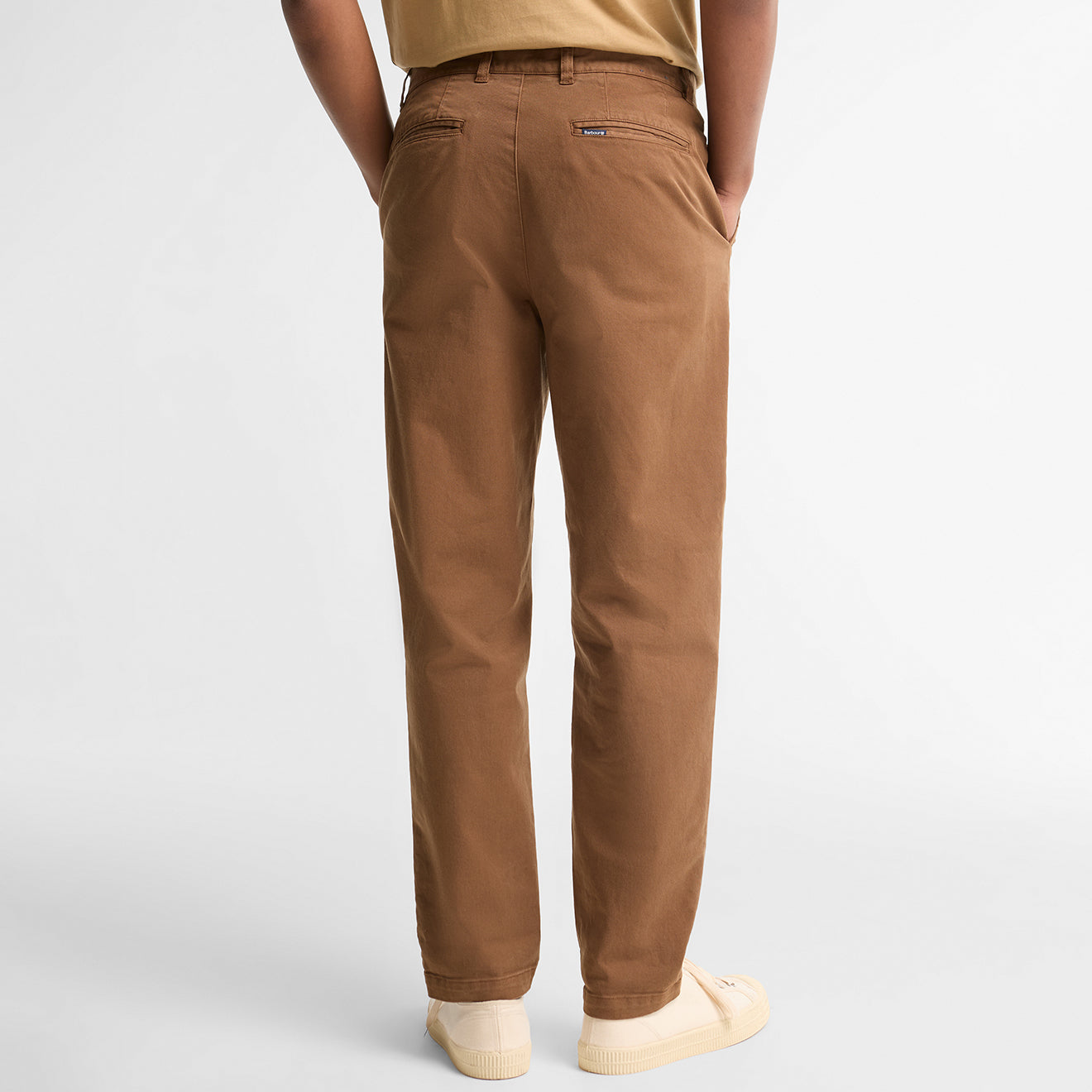 Barbour Washed Stretch Twill Tailored Trouser Dark Sand