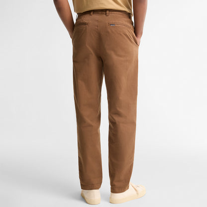 Barbour Washed Stretch Twill Tailored Trouser Dark Sand