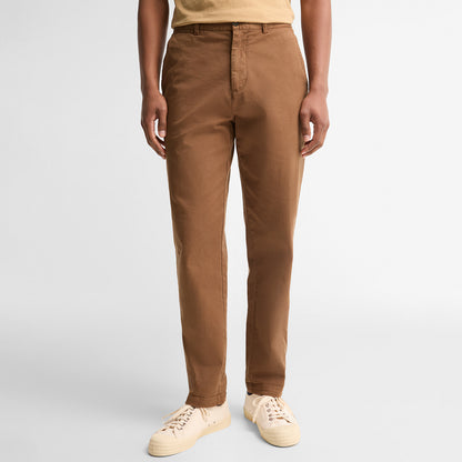 Barbour Washed Stretch Twill Tailored Trouser Dark Sand