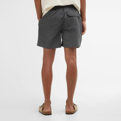 Barbour Water Reactive Leaf Print Swim Short Asphalt