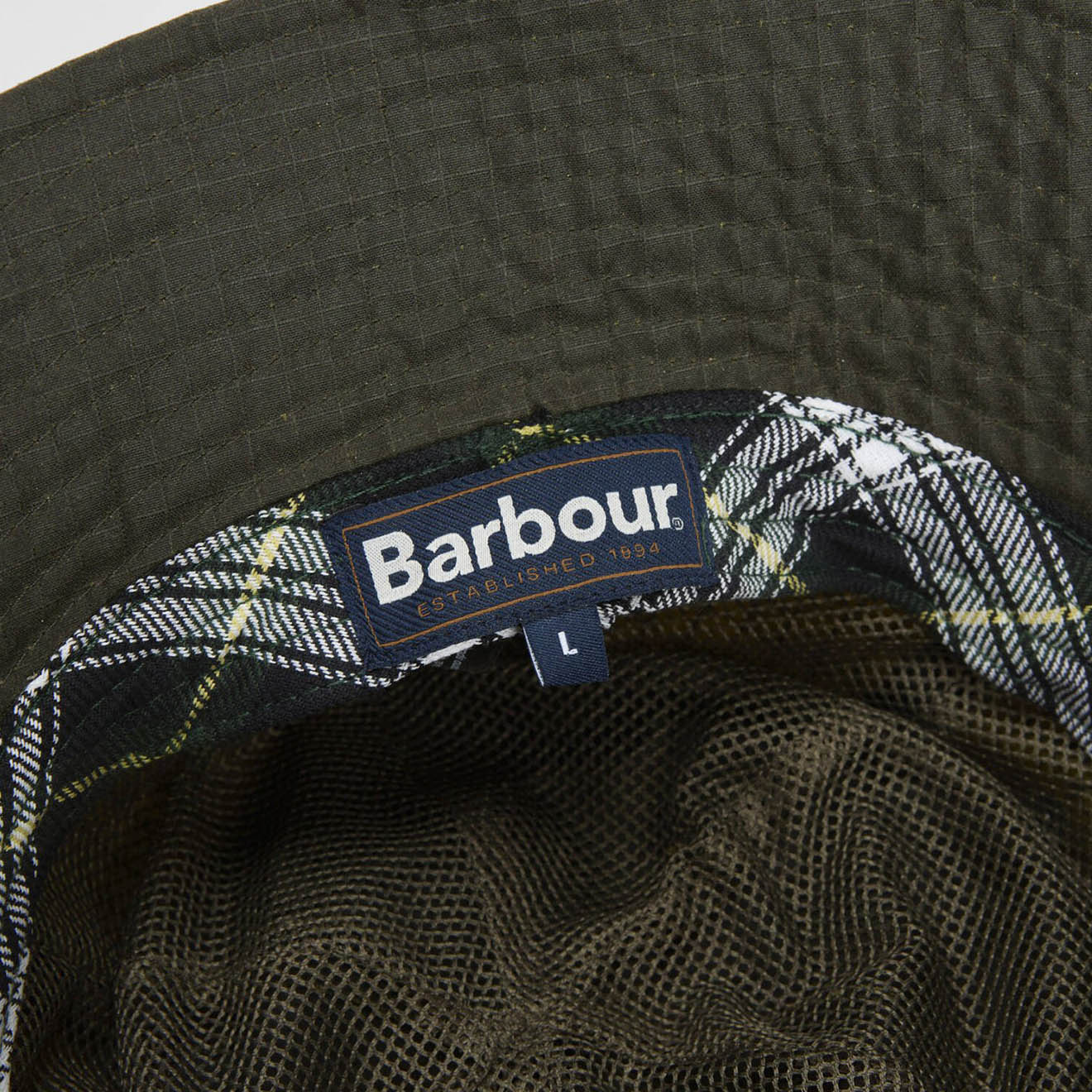 Barbour Spectator 6 Panel Bucket Hat Green