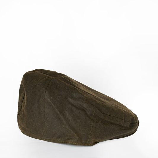Barbour Wax Flat Cap Olive