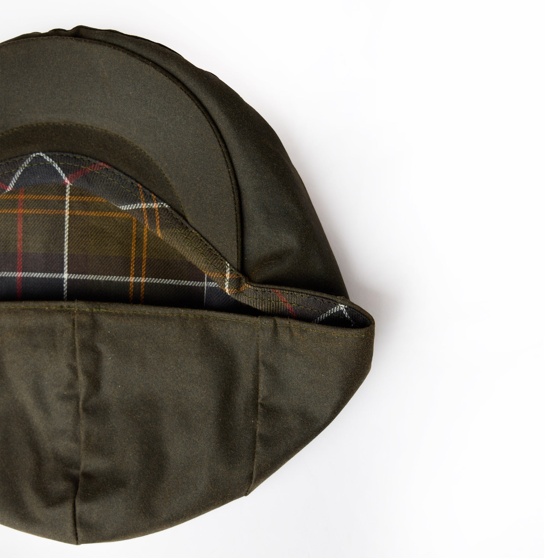 Barbour Wax Flat Cap Olive - The Sporting Lodge