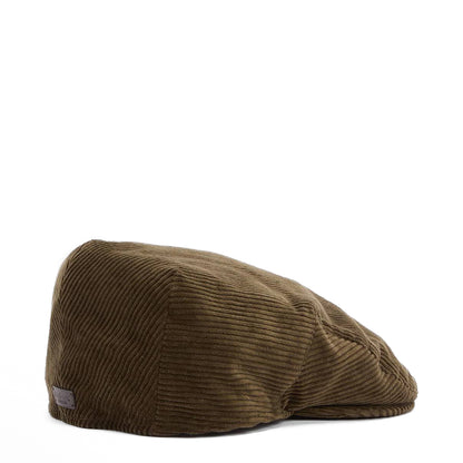 Barbour Westdale Cord Flat Cap Olive - The Sporting Lodge