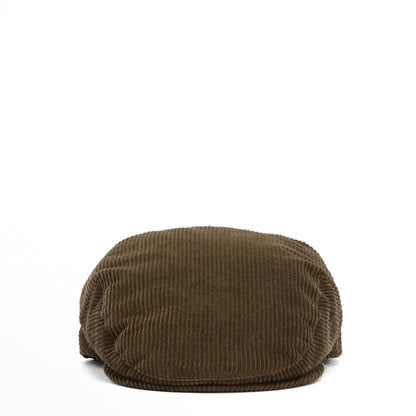 Barbour Westdale Cord Flat Cap Olive - The Sporting Lodge