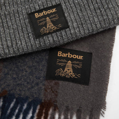 Barbour Westerdale Beanie & Scarf Gift Set Midnight Oak