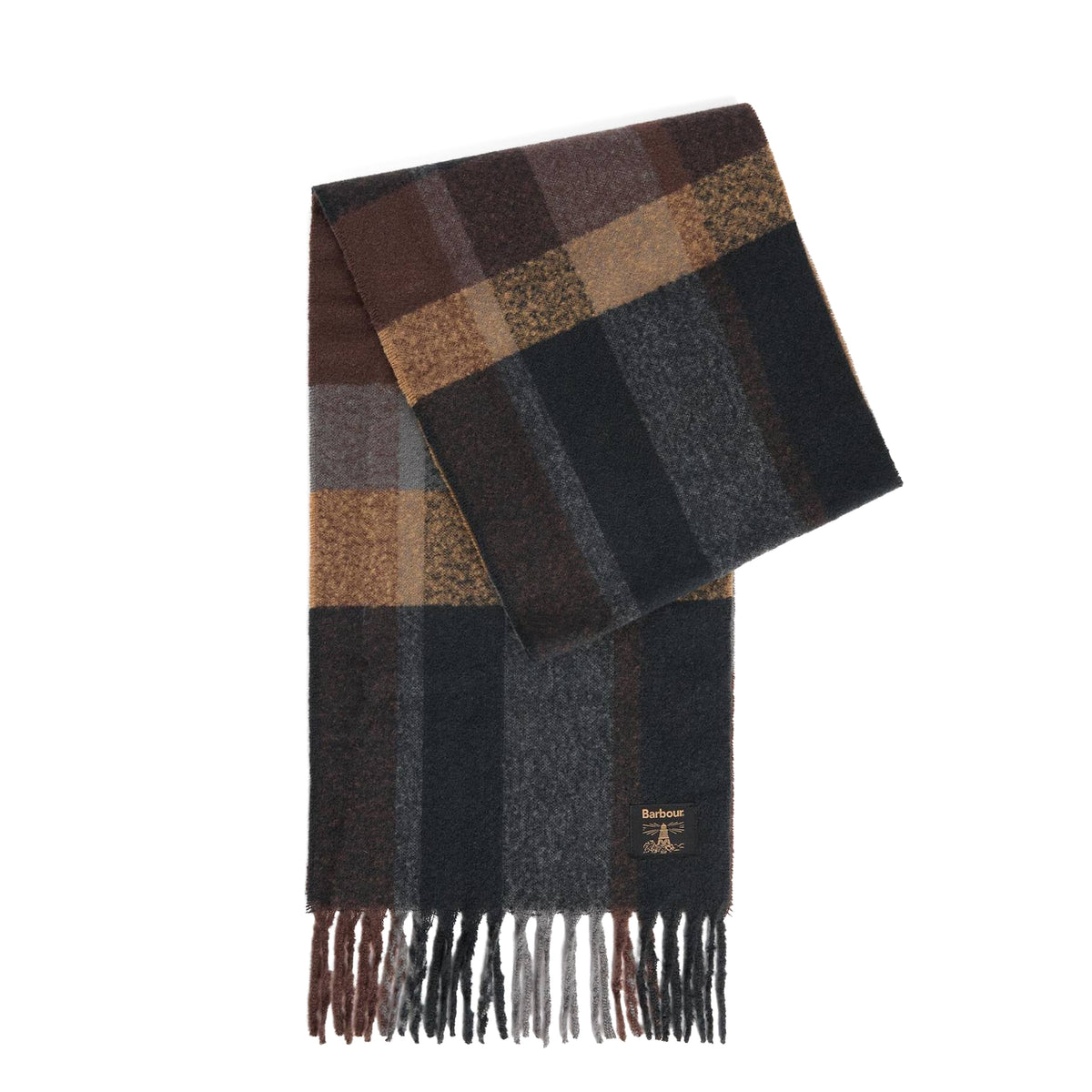 Barbour Westerdale Beanie & Scarf Gift Set Navy / Grey