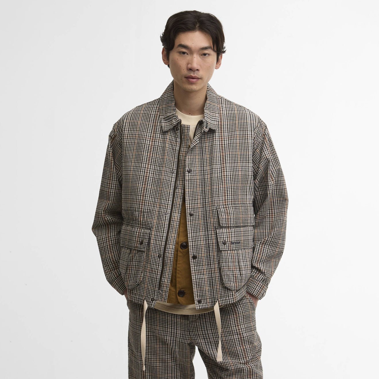 Barbour Westoe Check Casual Jacket Neutral Check - The Sporting Lodge