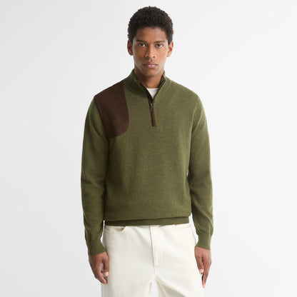 Barbour Whitworth Half Zip Sweater Sage