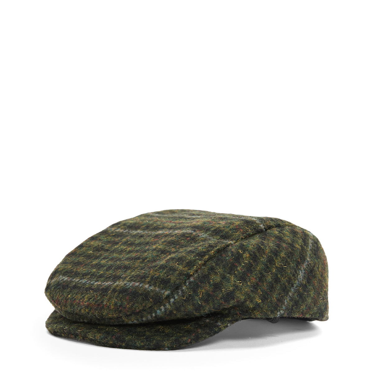 Barbour Wilkin Dog Flat Cap Olive Check