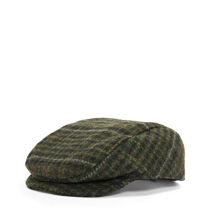 Barbour Wilkin Dog Flat Cap Olive Check
