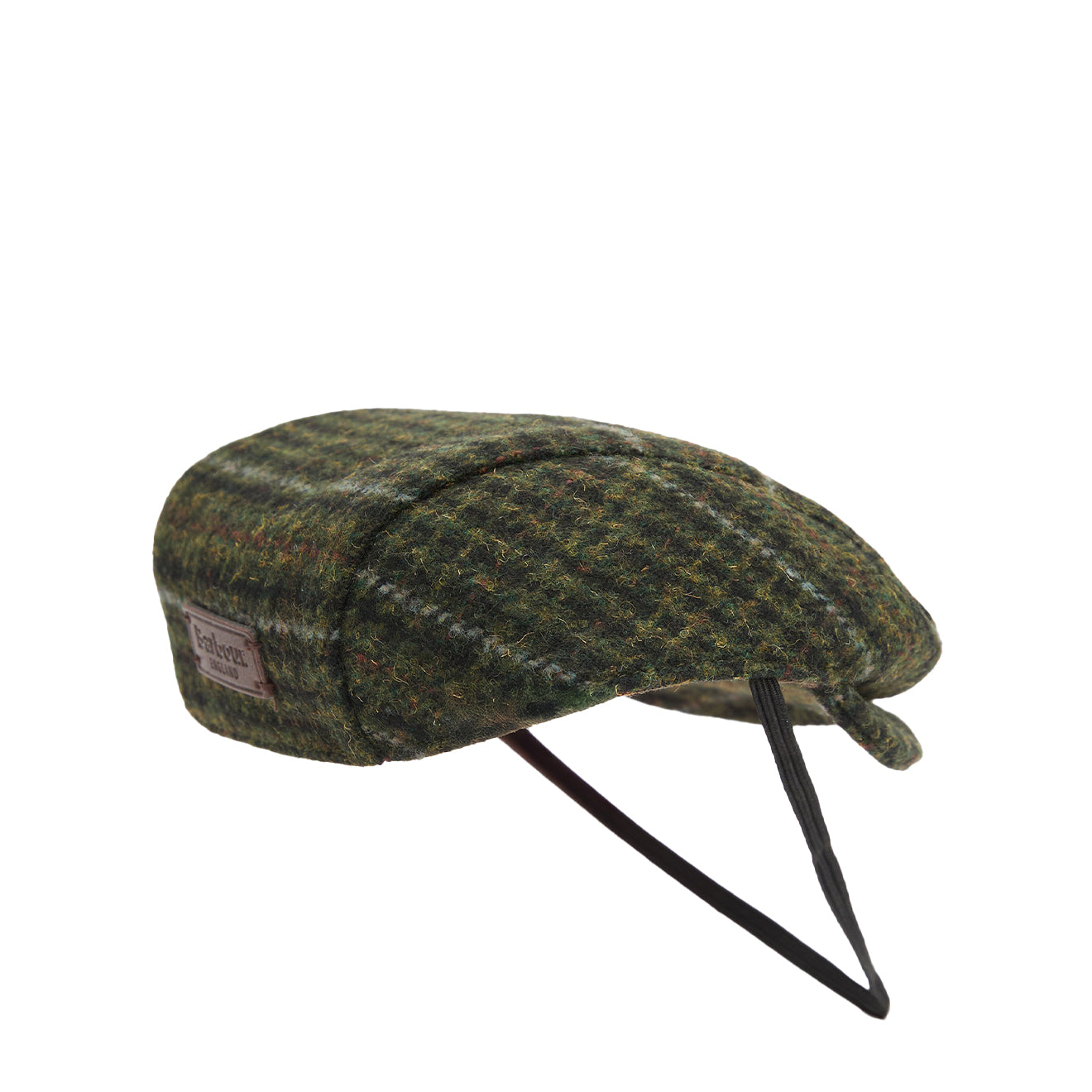 Barbour Wilkin Dog Flat Cap Olive Check