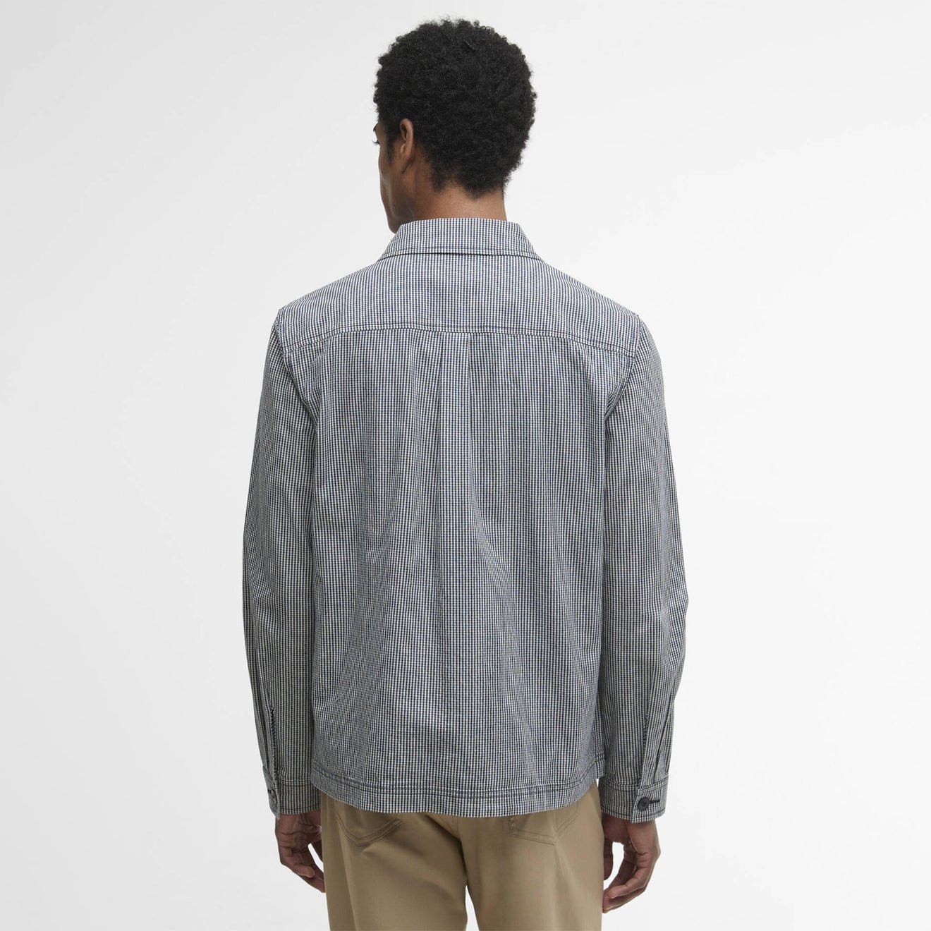 Barbour Willowburn Gingham Overshirt Navy - The Sporting Lodge
