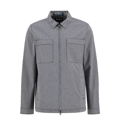 Barbour Willowburn Gingham Overshirt Navy - The Sporting Lodge