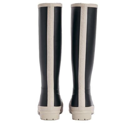 Barbour Womens Abbey Tall Welly Black/White Pepper - The Sporting Lodge