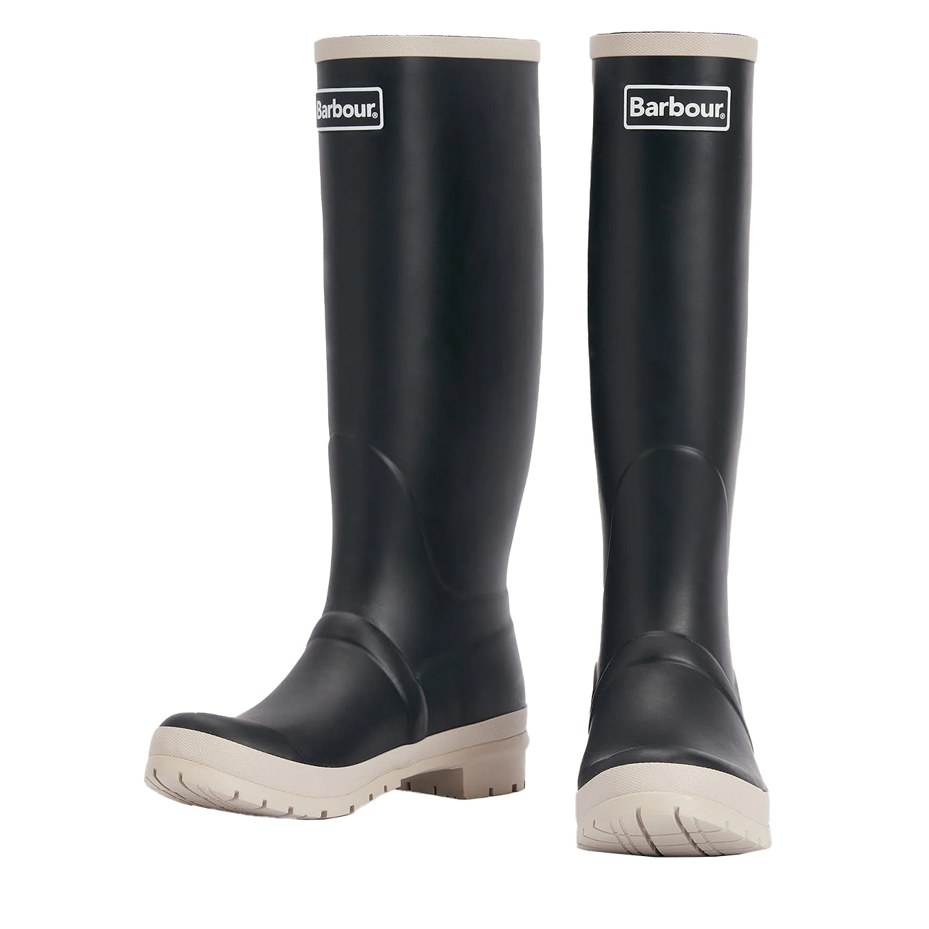 Barbour Womens Abbey Tall Welly Black/White Pepper - The Sporting Lodge
