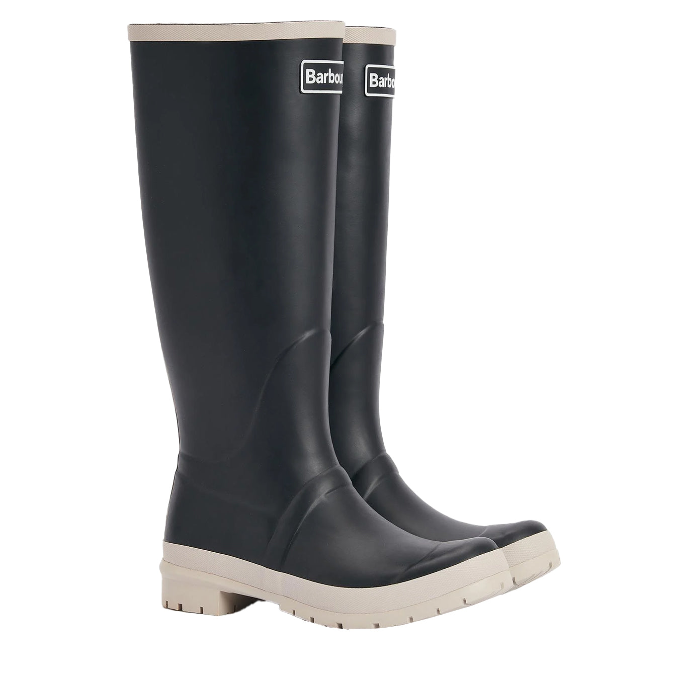Barbour Womens Abbey Tall Welly Black/White Pepper - The Sporting Lodge