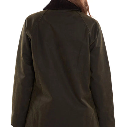 Barbour Womens Acorn Wax Jacket Olive - The Sporting Lodge