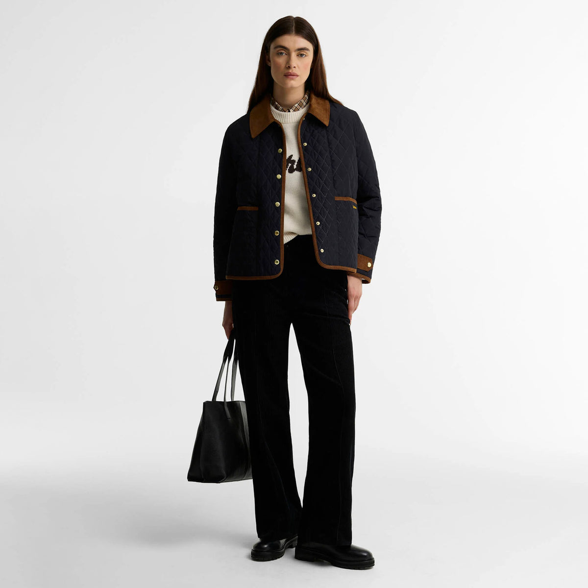 Barbour Womens Ainsdale Quilted Jacket Dark Navy / Ancient