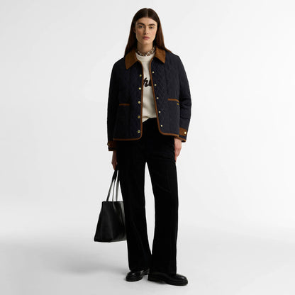 Barbour Womens Ainsdale Quilted Jacket Dark Navy / Ancient