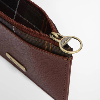 Barbour Womens Alder Leather Card Holder Brown/Classic