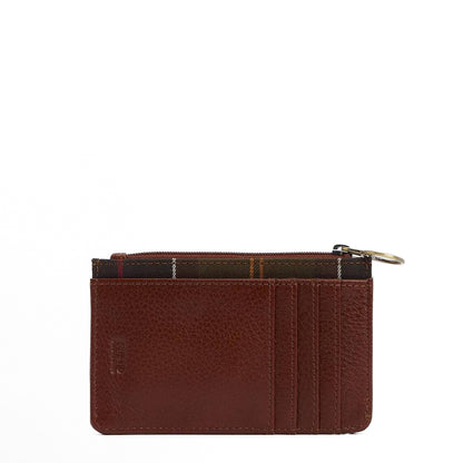 Barbour Womens Alder Leather Card Holder Brown/Classic