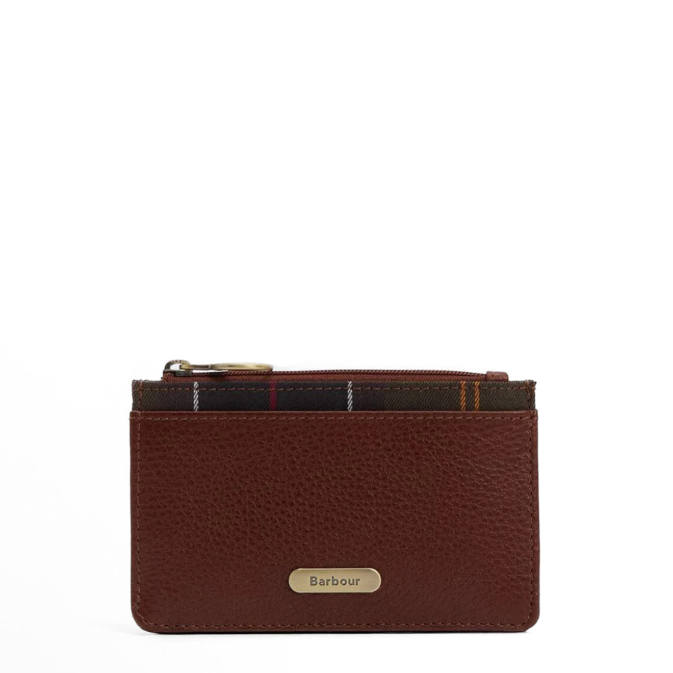 Barbour Womens Alder Leather Card Holder Brown/Classic