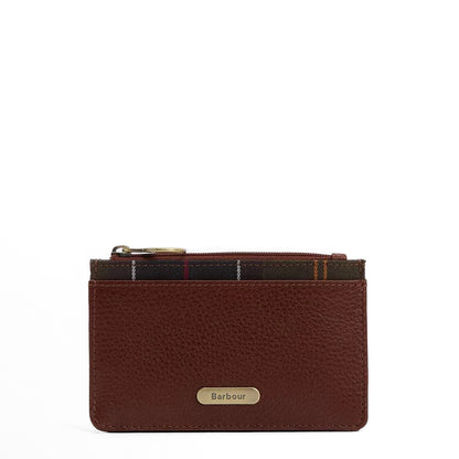 Barbour Womens Alder Leather Card Holder Brown/Classic