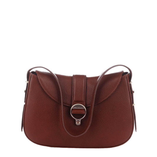 Barbour Womens Alder Leather Sling Bag Brown - The Sporting Lodge