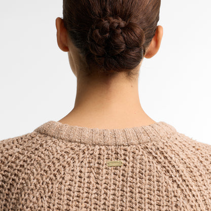 Barbour Womens Alderney Fleck Knitted Jumper Warm Trench