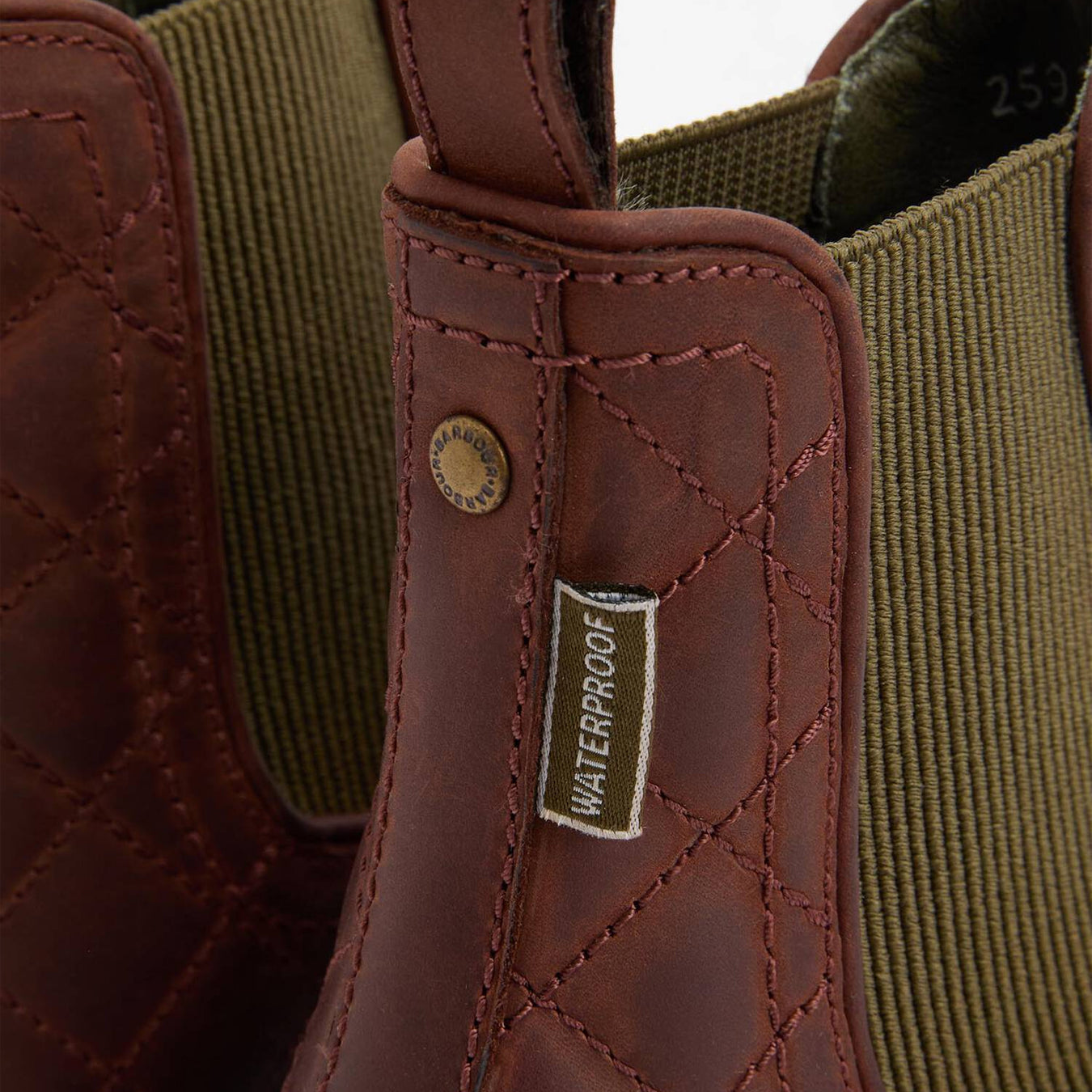 Barbour Womens Amble Chelsea Boots Mahogony/Choc Nubuck - The Sporting Lodge