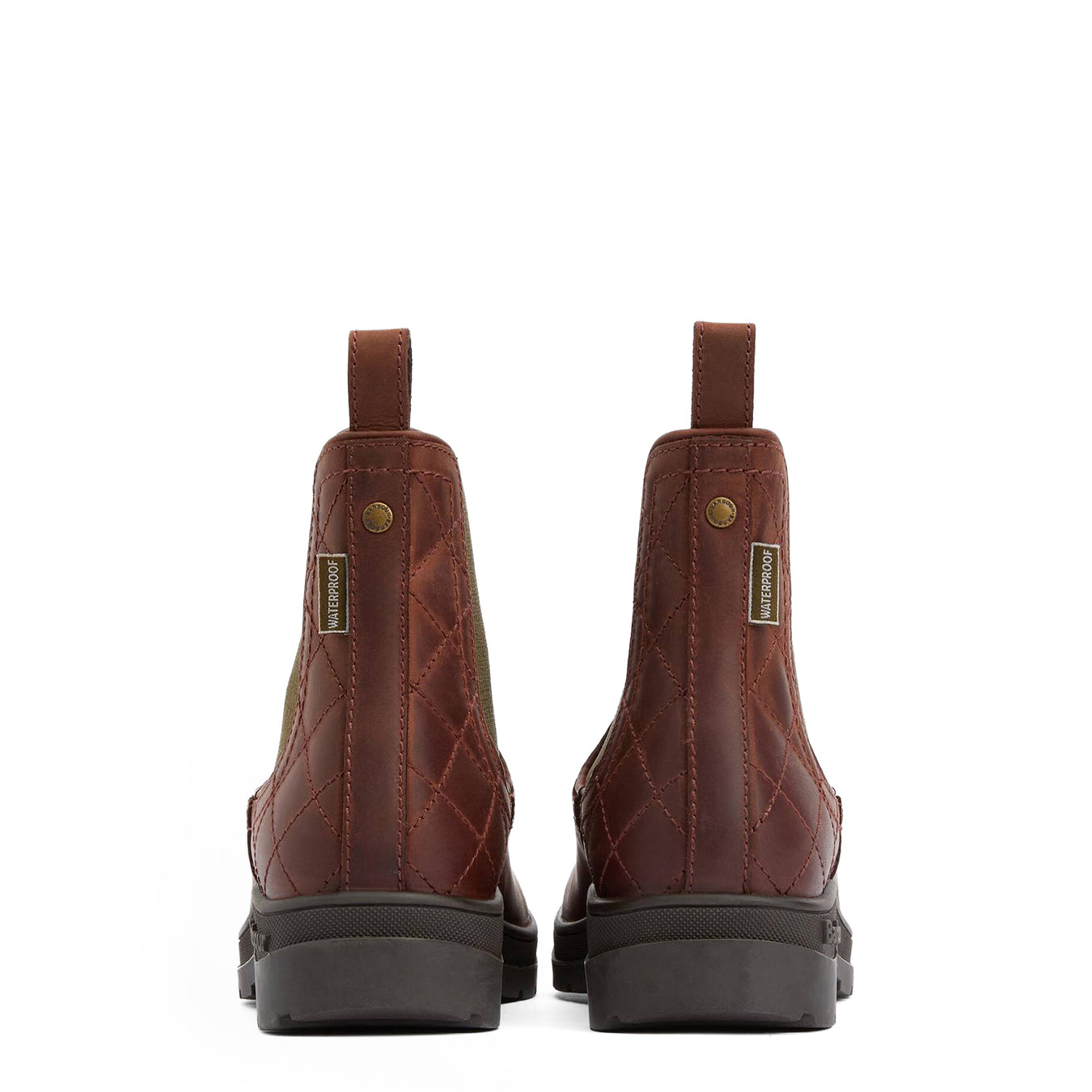 Barbour Womens Amble Chelsea Boots Mahogony/Choc Nubuck - The Sporting Lodge