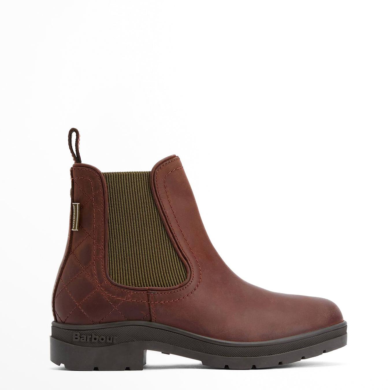Barbour Womens Amble Chelsea Boots Mahogony/Choc Nubuck - The Sporting Lodge