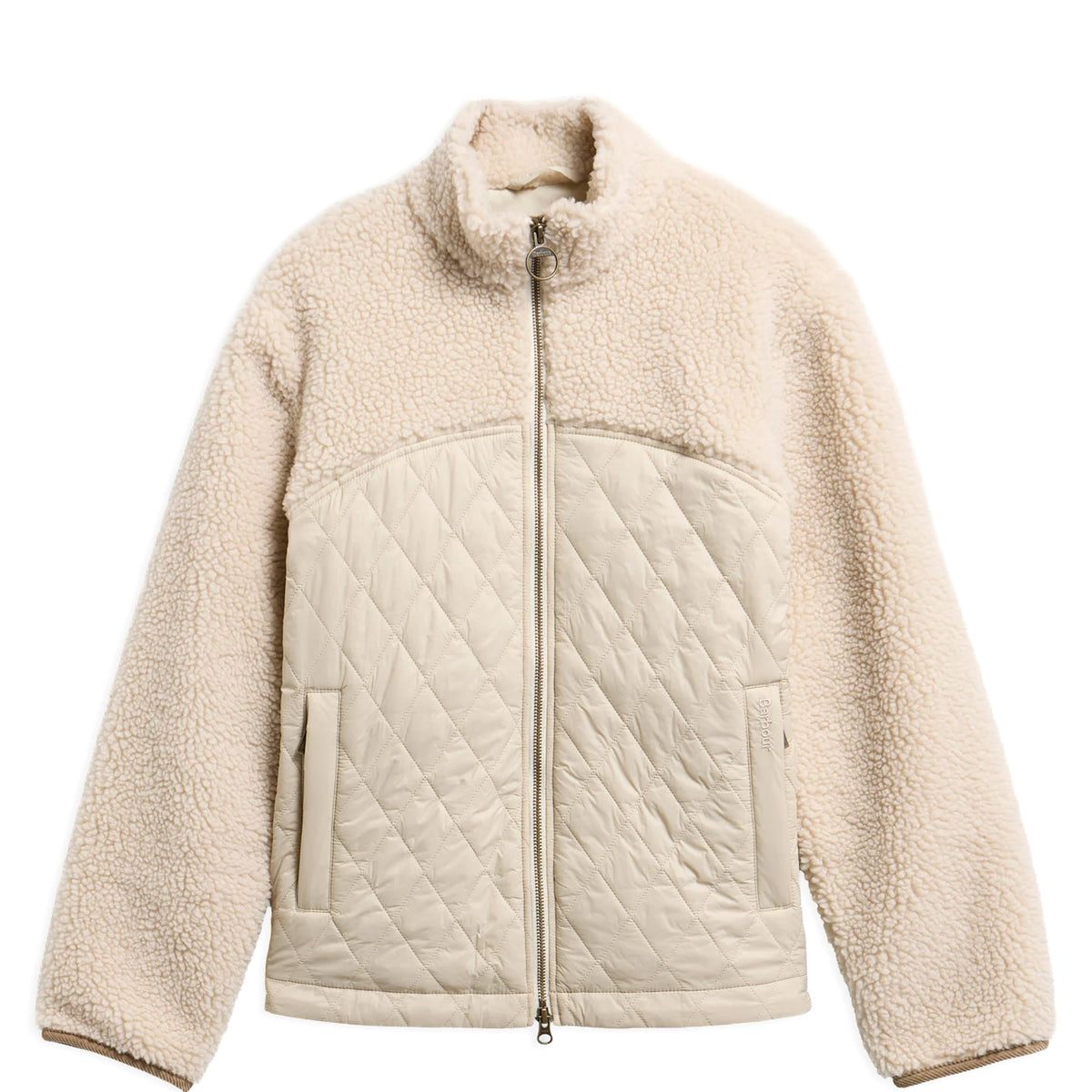 Barbour Womens Ami Casual Fleece Jacket Ecru