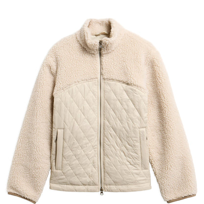 Barbour Womens Ami Casual Fleece Jacket Ecru