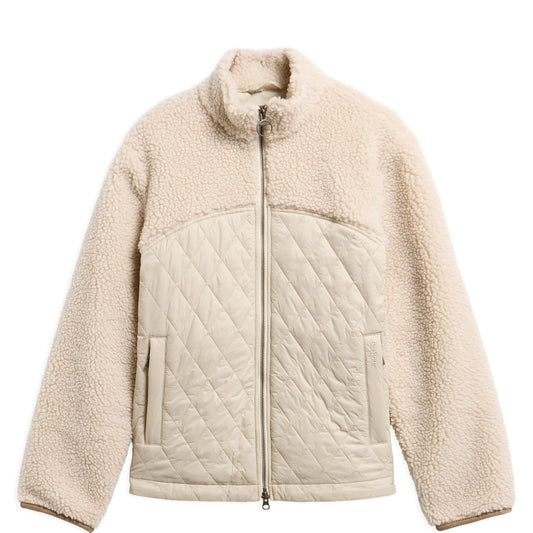 Barbour Womens Ami Casual Fleece Jacket Ecru