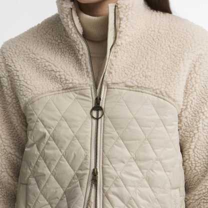 Barbour Womens Ami Casual Fleece Jacket Ecru