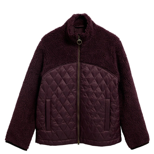 Barbour Womens Ami Casual Fleece Jacket Fig