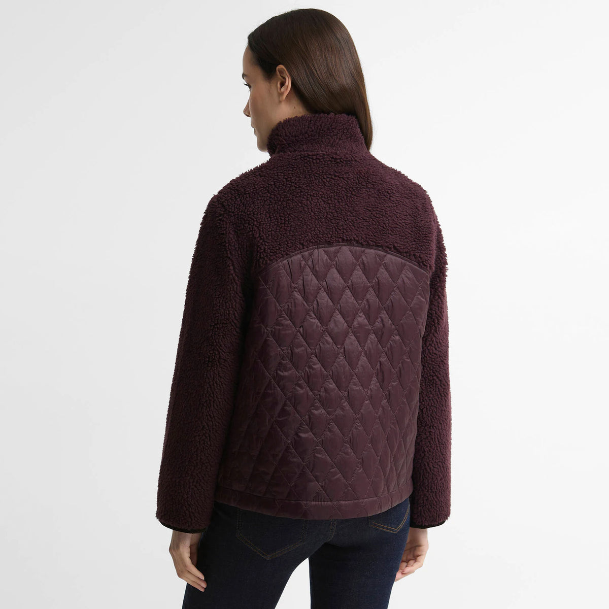 Barbour Womens Ami Casual Fleece Jacket Fig
