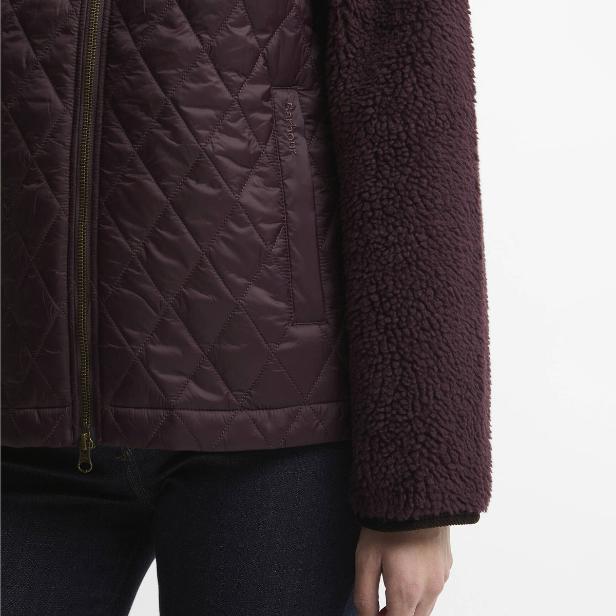 Barbour Womens Ami Casual Fleece Jacket Fig