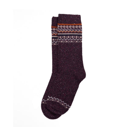 Barbour Womens Anaise Fair Isle Sock Fudge