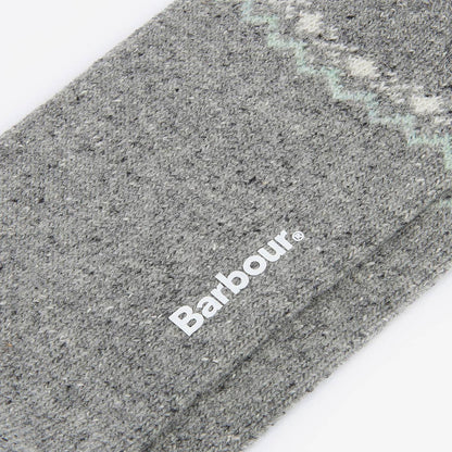 Barbour Womens Anaise Fair Isle Sock Mid Grey/Loden