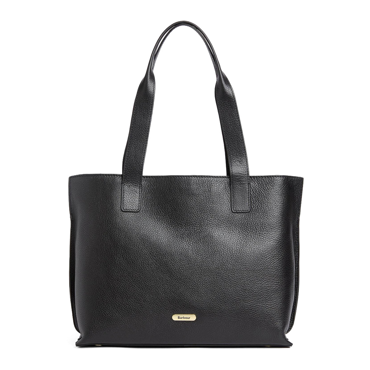 Barbour Womens Barbour Alder Large Leather Tote Bag Black