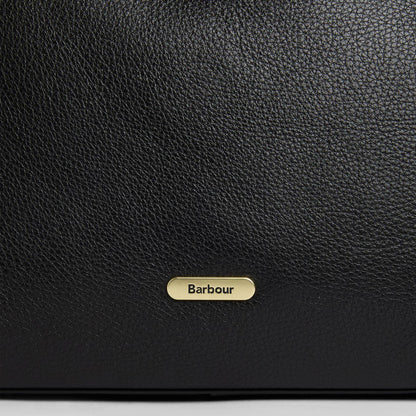 Barbour Womens Barbour Alder Large Leather Tote Bag Black