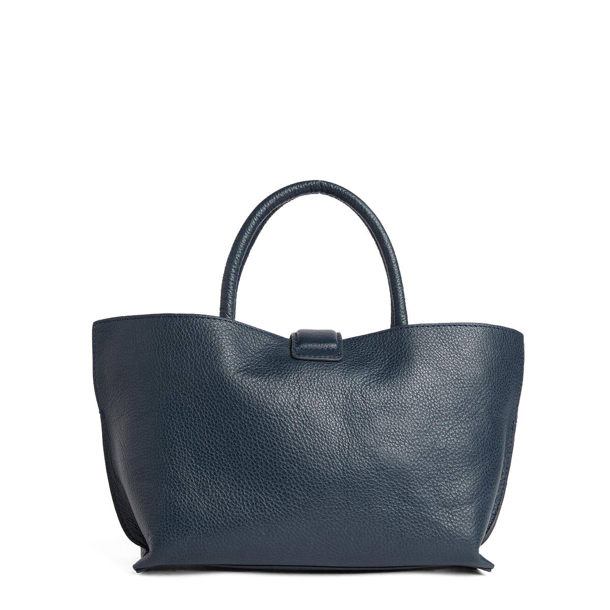 Barbour Womens Barbour Alder Mini Leather Tote Bag Navy