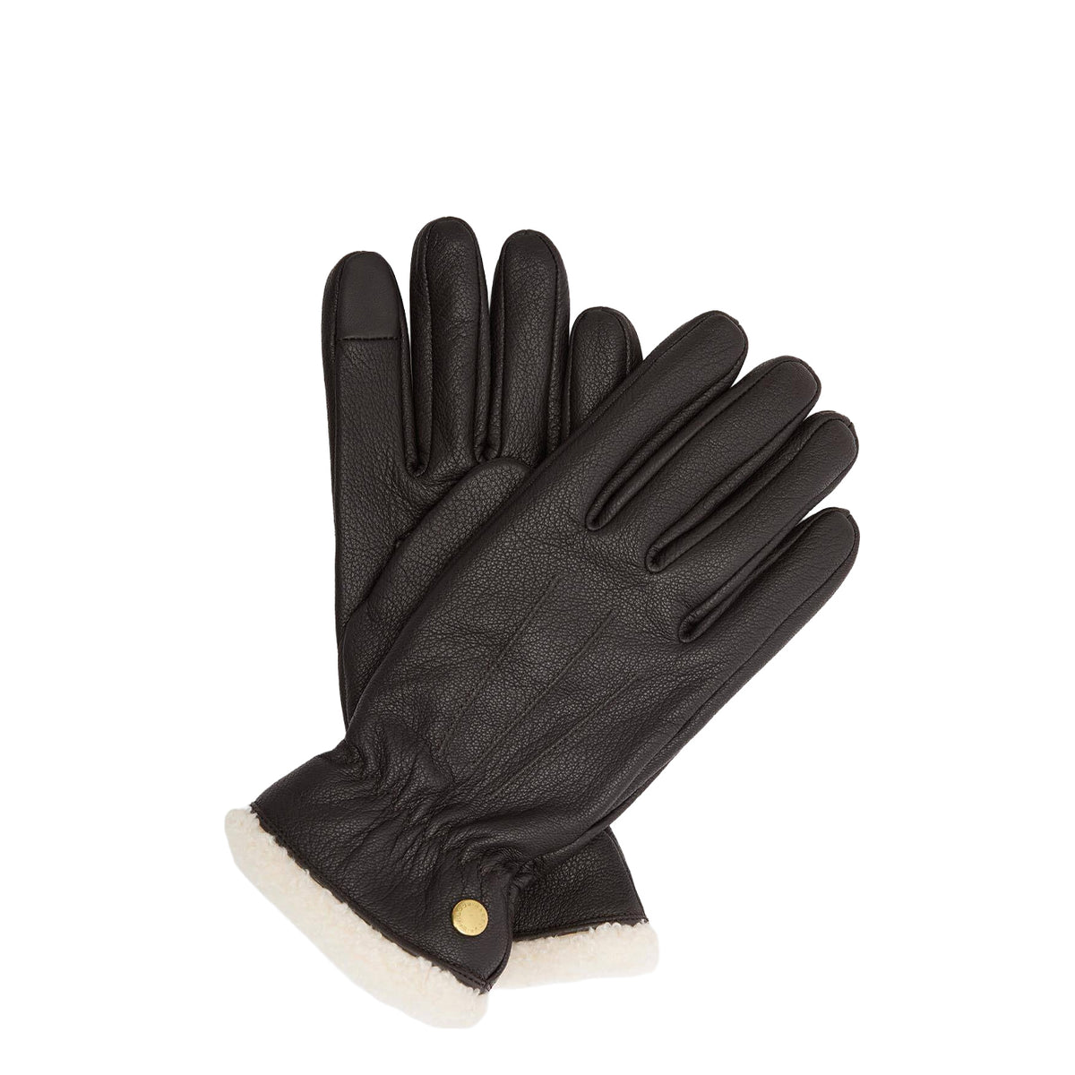 Barbour Womens Barbour Bainford Leather Gloves Brown