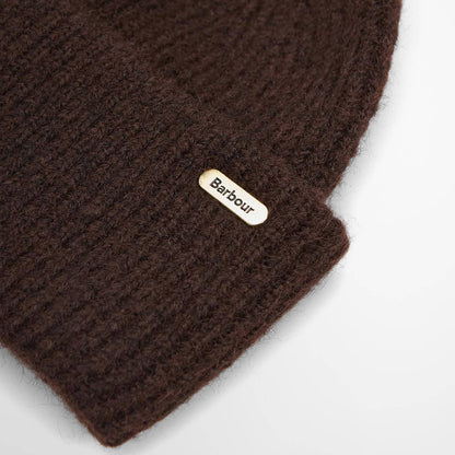 Barbour Womens Barbour Enid Knitted Beanie Hat Rustic