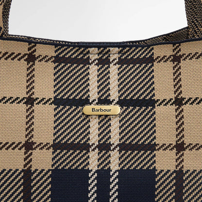 Barbour Womens Barbour Layla Tartan Large Tote Bag Birchwood Dress Tartan