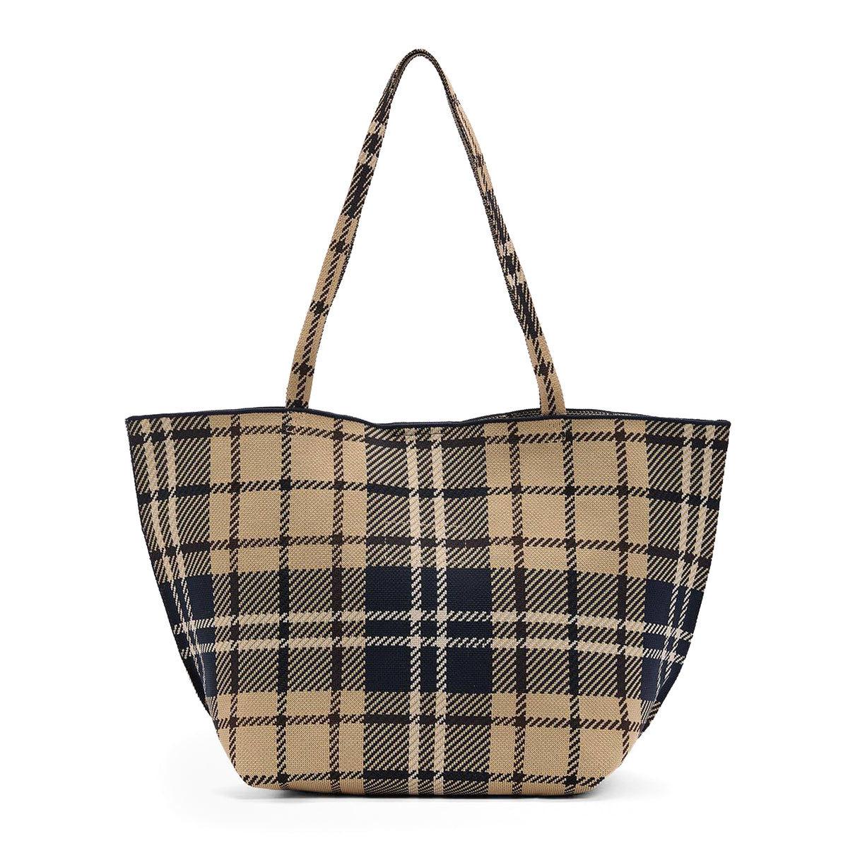 Barbour Womens Barbour Layla Tartan Large Tote Bag Birchwood Dress Tartan