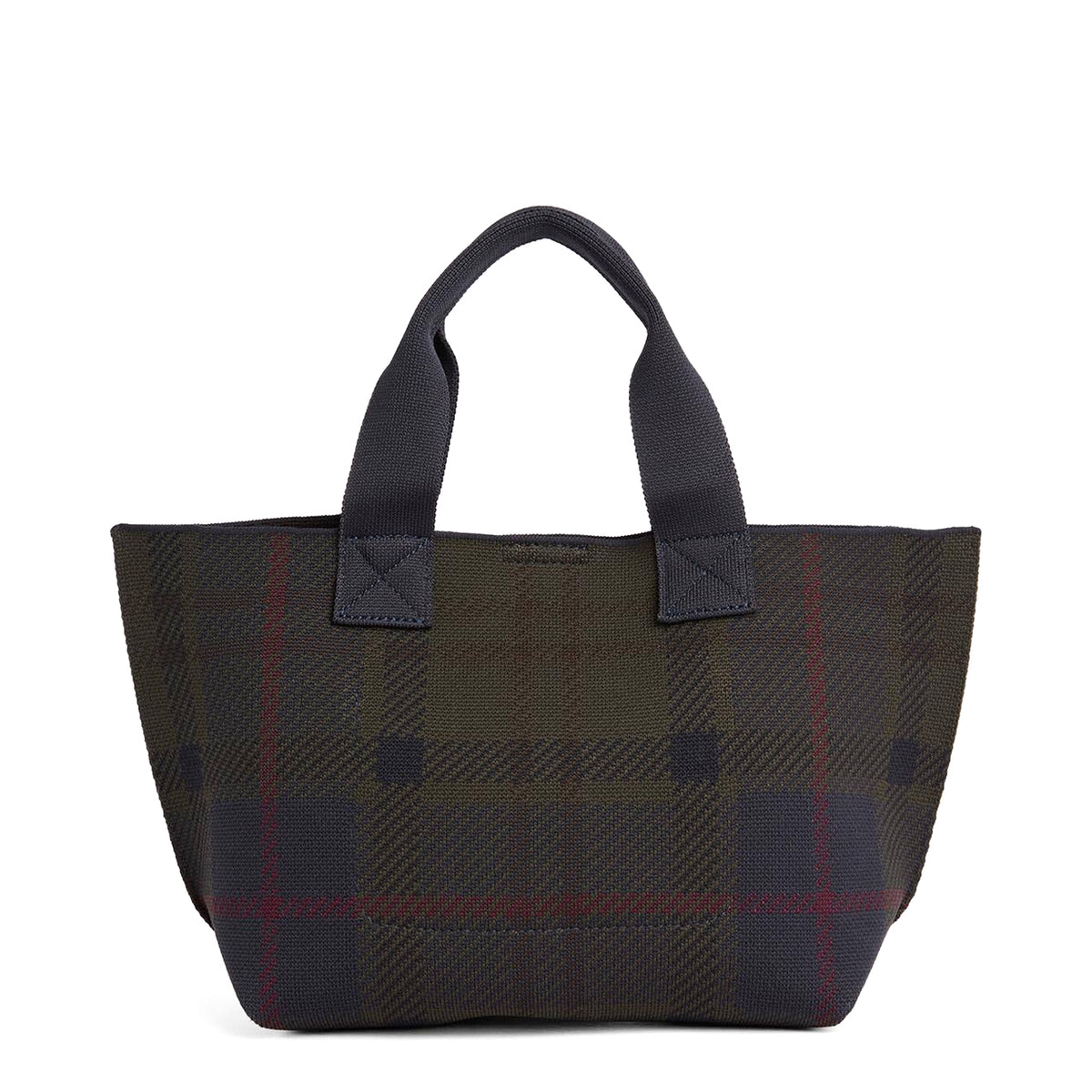 Barbour Womens Barbour Layla Tartan Mini Tote Bag Shadow Classic Tartan